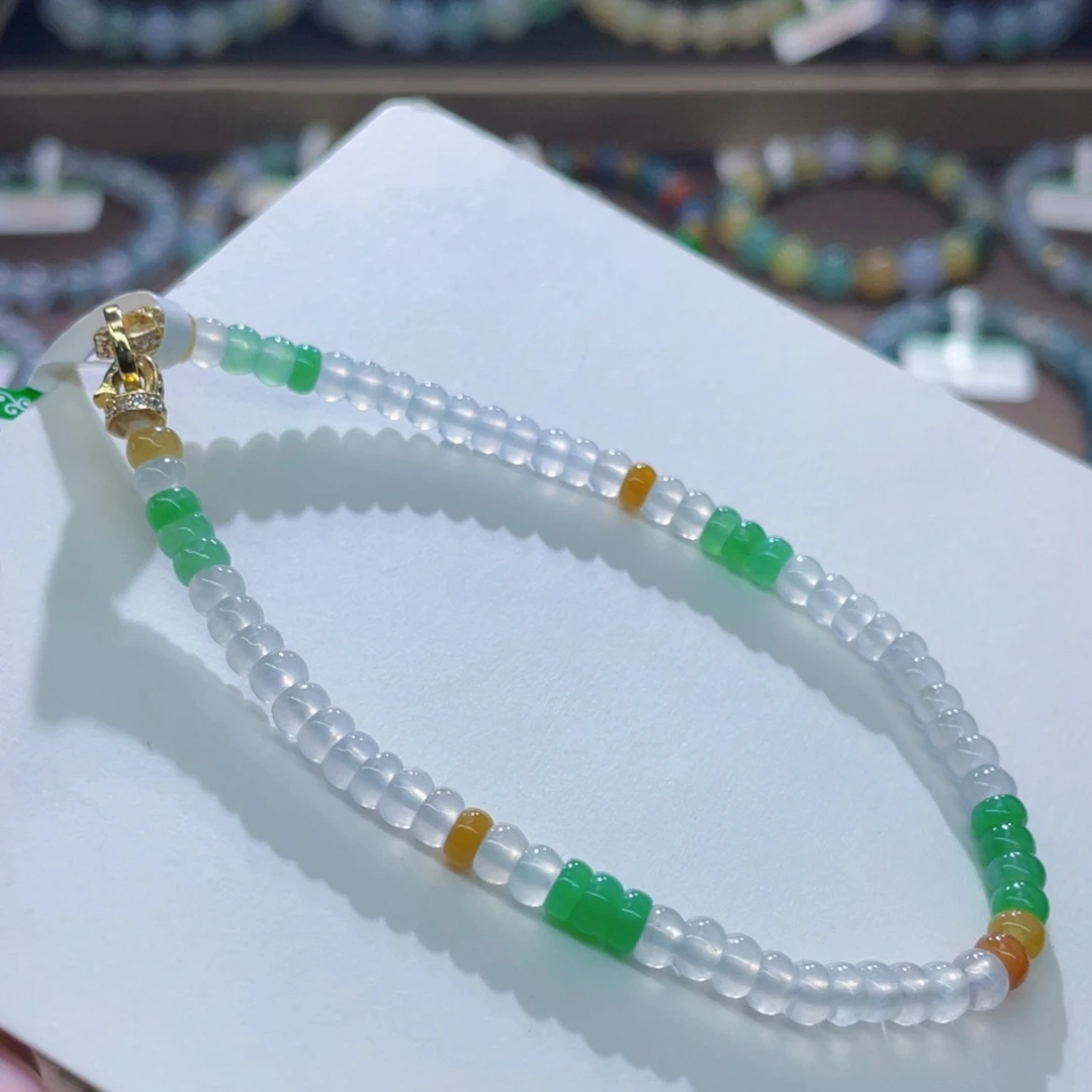 未镶嵌手链翡翠卡4漏价无鉴赏