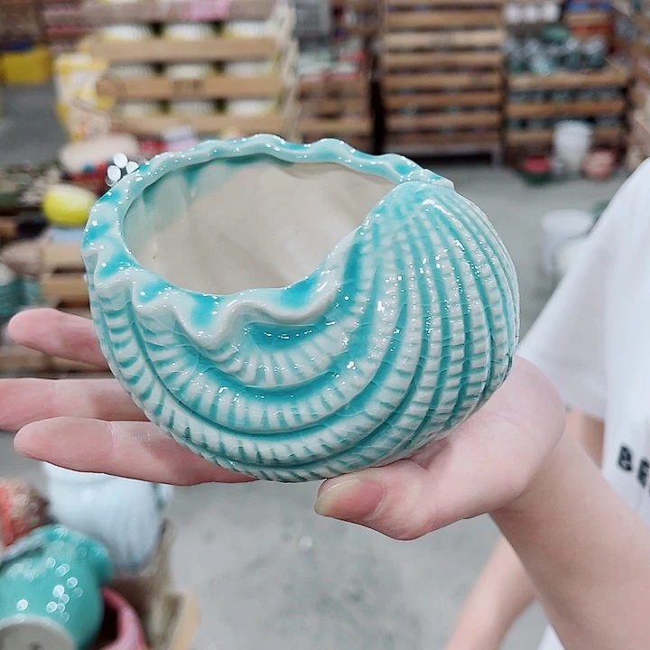 有孔，凑10元包邮陶瓷花盆发货！