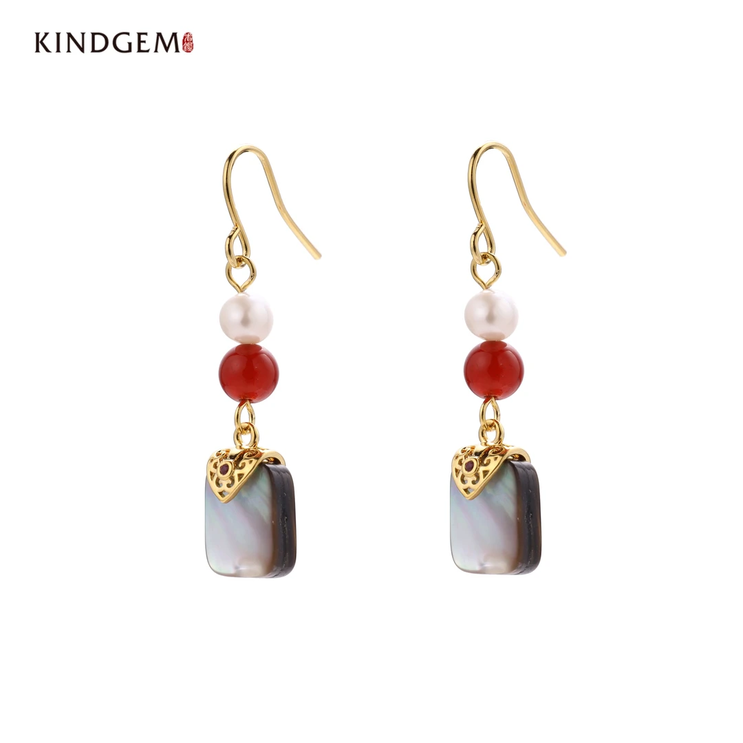 铜合金仿珍珠耳饰 CK90XHKC-23630 简约小众个性时尚百搭耳饰