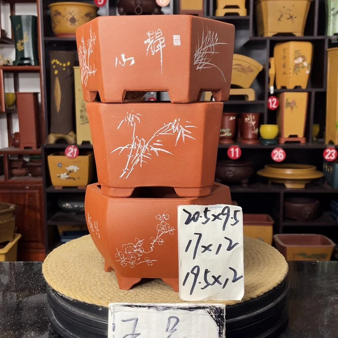 紫砂D-婉秋紫砂花盆