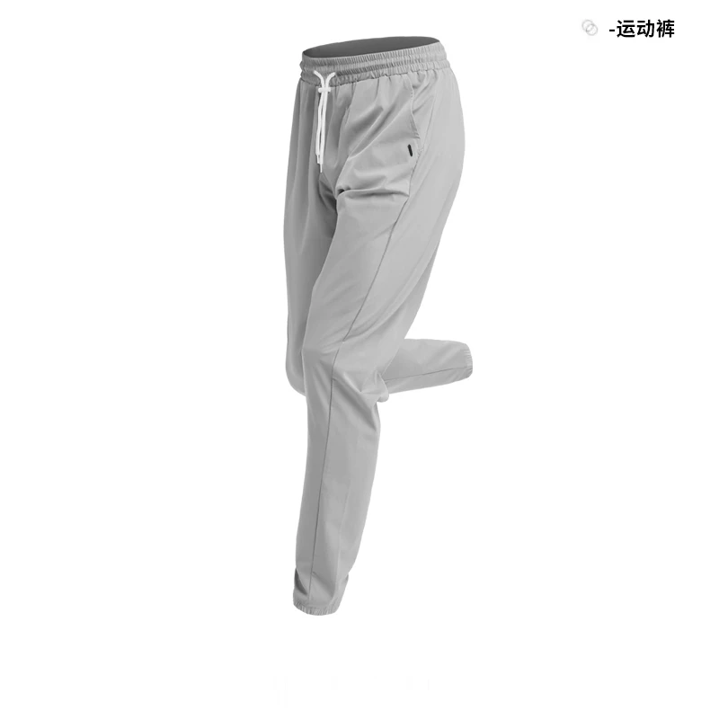 秋冬季薄款透气弹力速干运动长裤男士户外跑步健身夏季束脚休闲裤