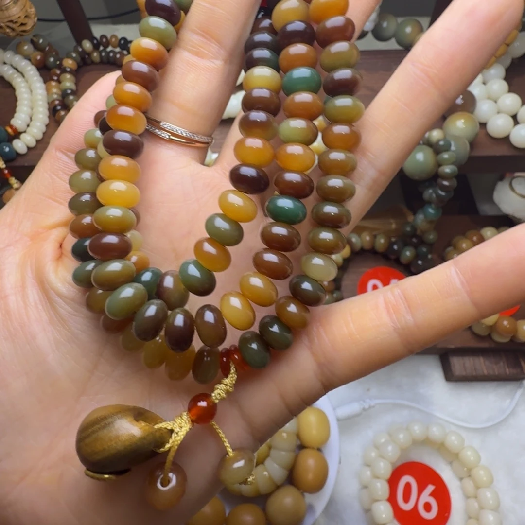 菩提根/象牙果吊坠108算盘珠