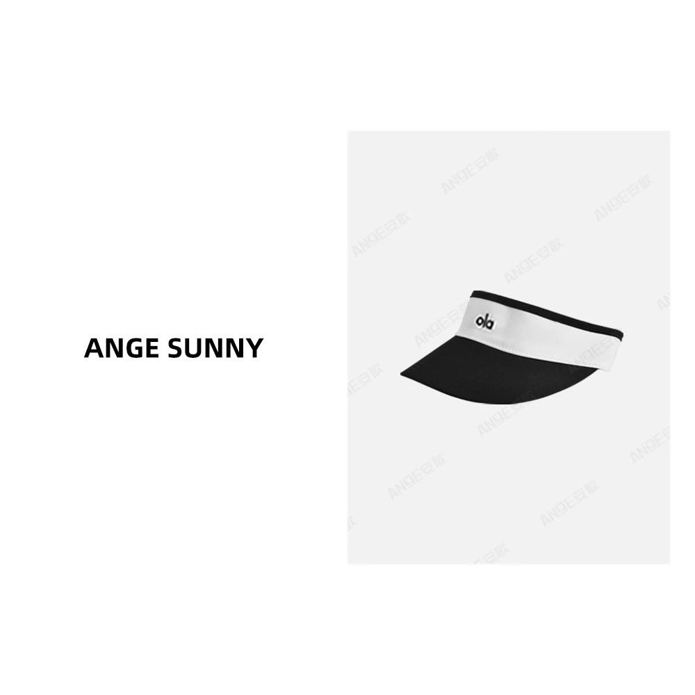 ANGE SUNNY【易梦玲同款 字母遮阳帽】拼色户外运动休闲网球空顶帽