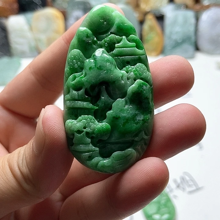 翡翠未镶嵌颈饰翡翠a货