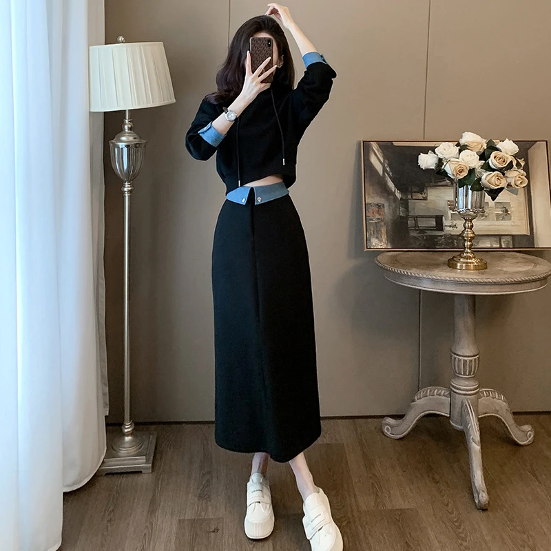 女款2025秋季美式时尚潮牌高端大气连帽卫衣搭配女装禅意仙气飘飘