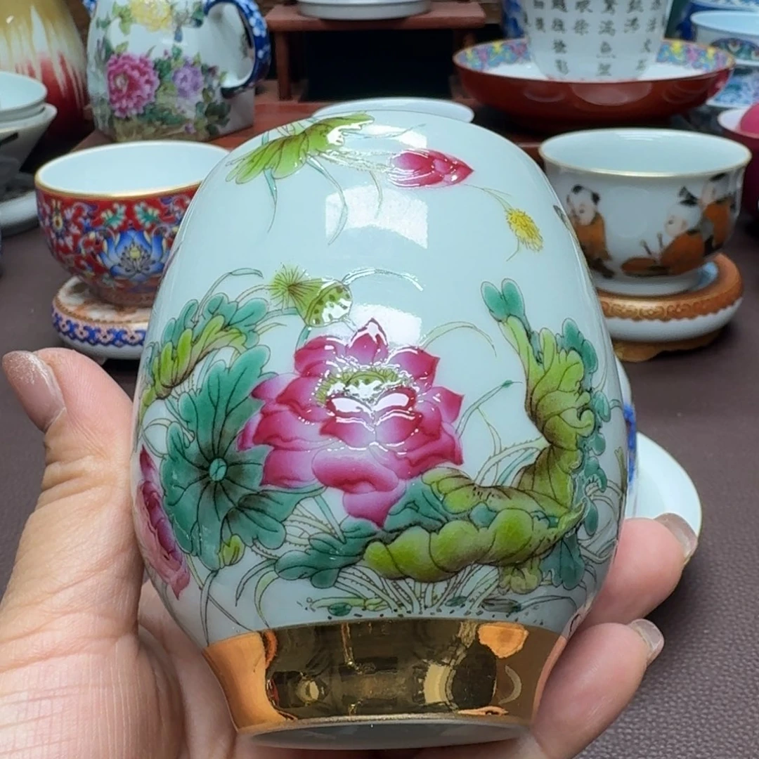 瓷片景德镇仿古手工制作精品展示