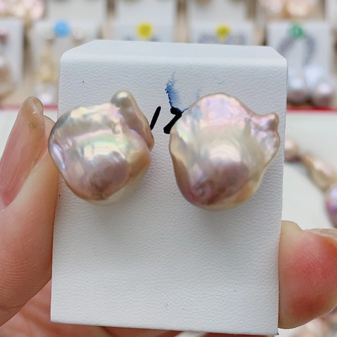 【闪购商品】淡水珍珠耳饰银S925镶嵌