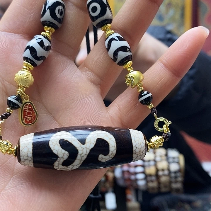 玛瑙/玉髓（覆膜）合金颈饰