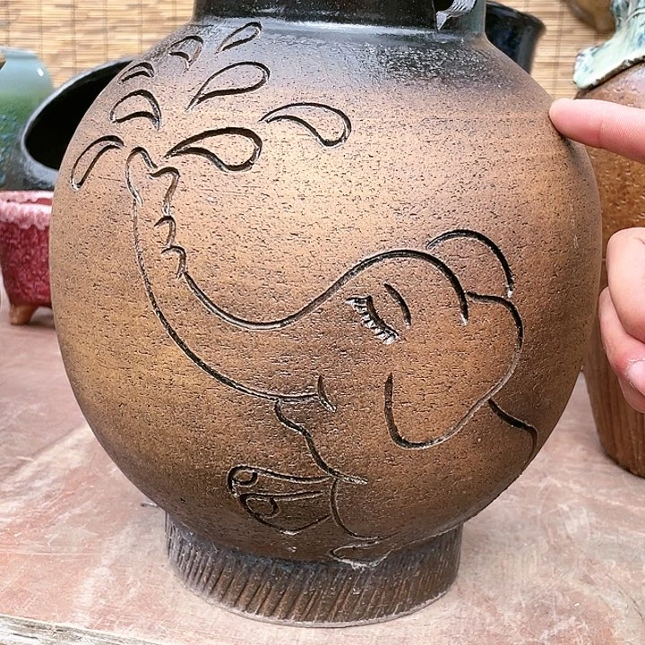 紫砂花盆13.29花盆无孔