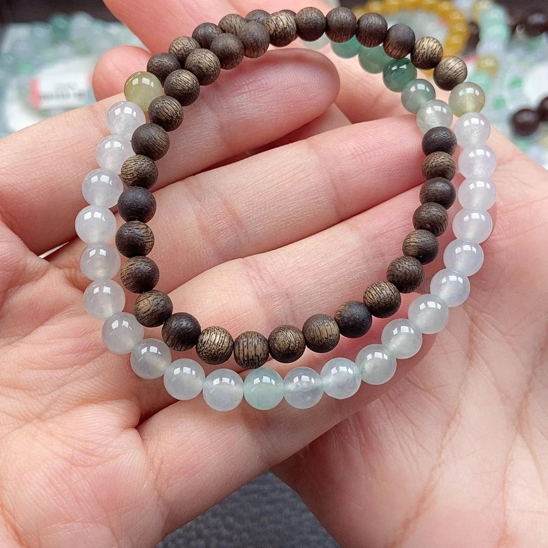 翡翠未镶嵌手链卡6