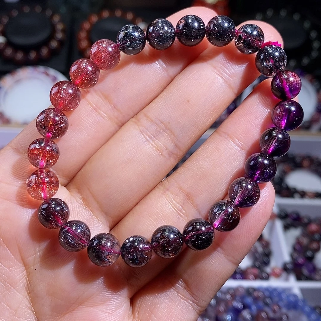 未镶嵌水晶手链黑加仑