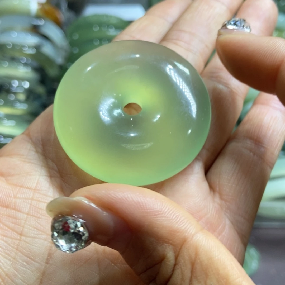 岫玉未镶嵌手镯平安扣