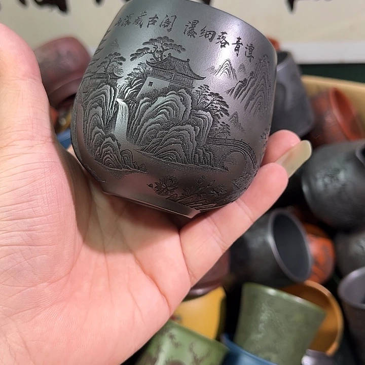 茶杯紫砂全手工紫砂主人杯