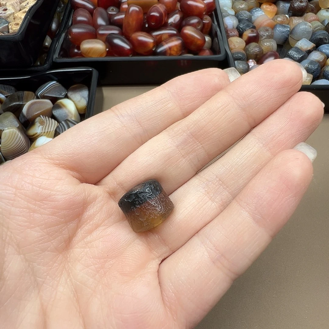慢***-玛瑙/玉髓合金珠宝半成品