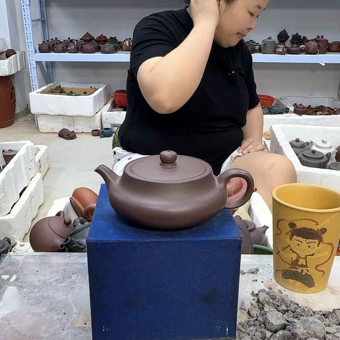 茶壶紫砂宜兴紫砂壶瑕疵处理