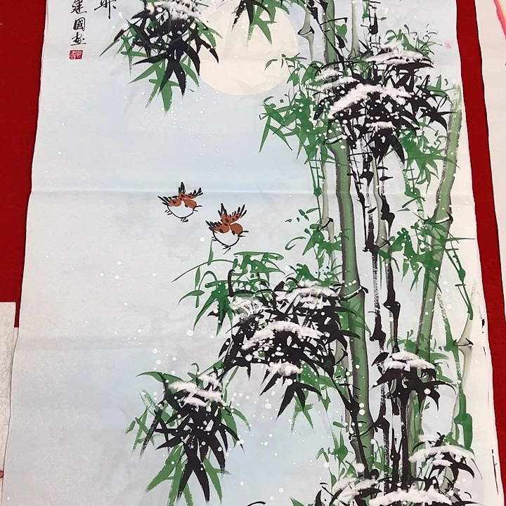纸本竖款步步高升