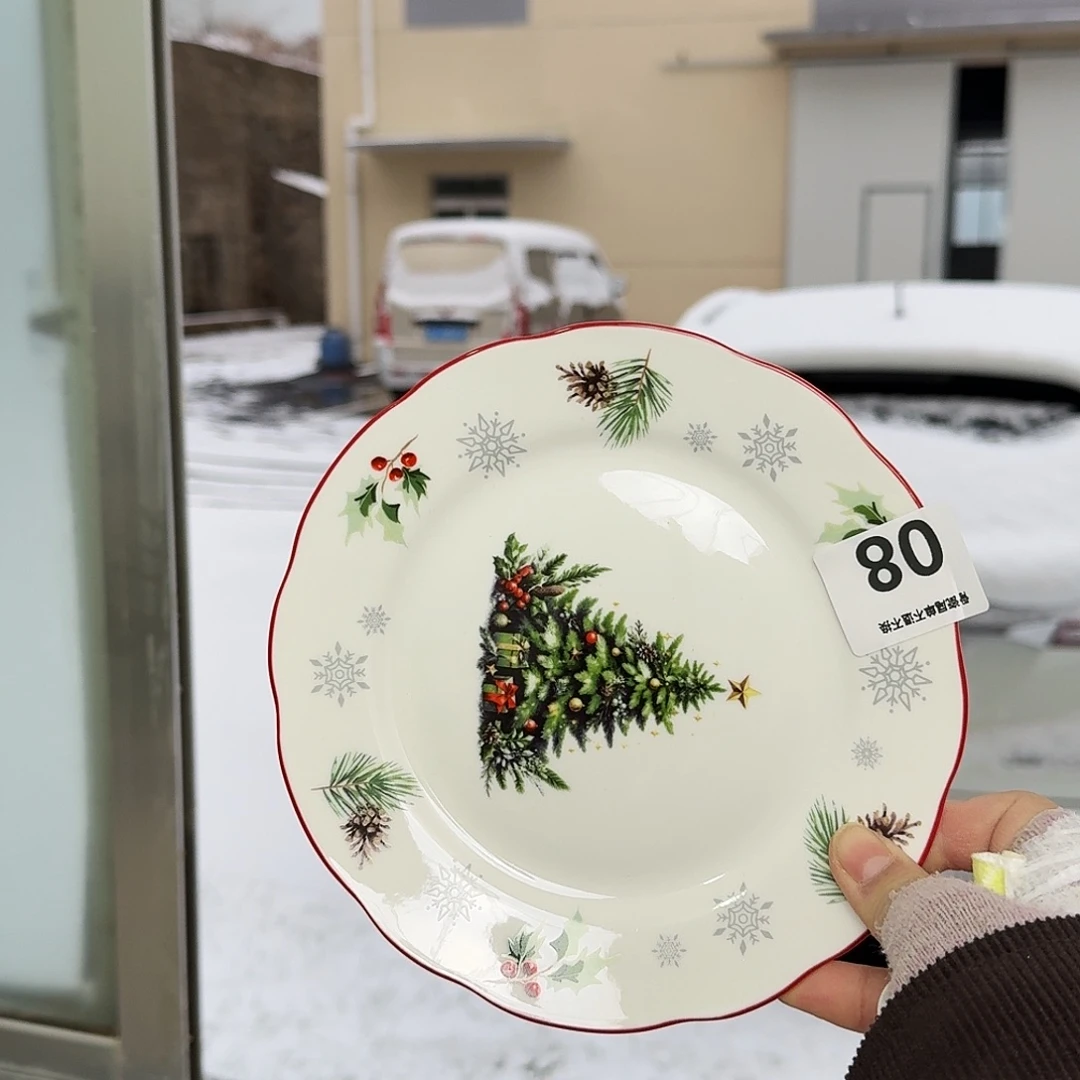 骨瓷19cm一个平盘瑕疵不忒不还(39米包邮)