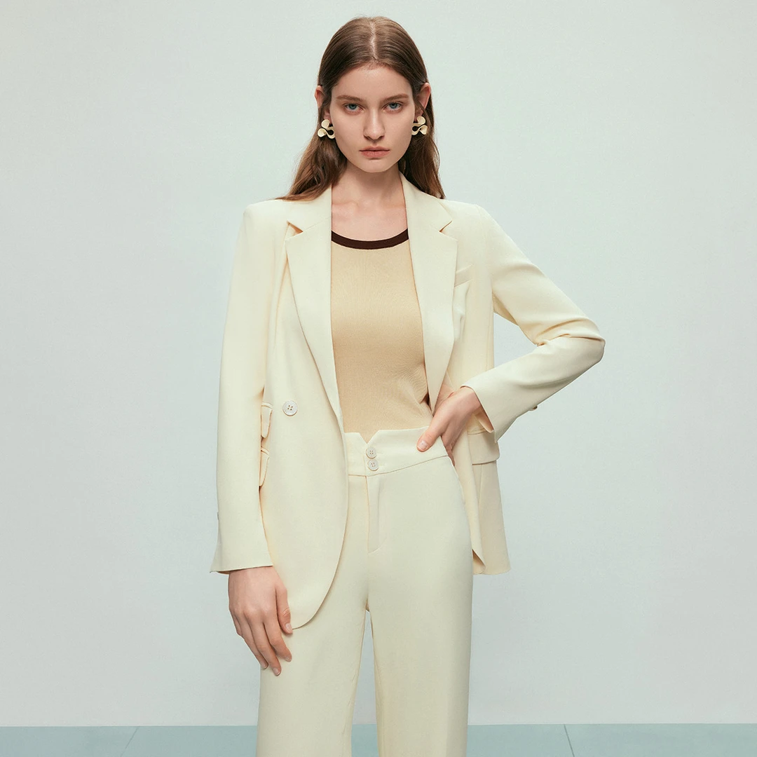 【粉丝专属】时尚气质西装外套女夏季简约百搭精致干练优雅西服