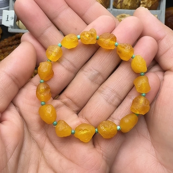 蜜蜡未镶嵌裸石天然蜜蜡手串
