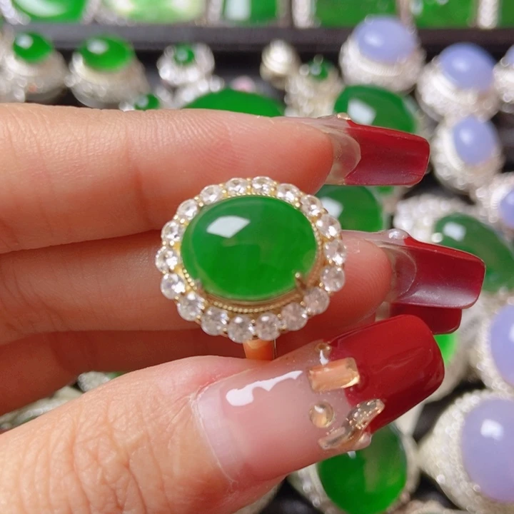 翡翠颈饰银S925镶嵌