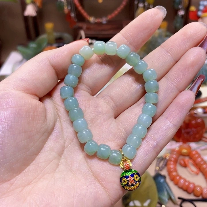 蛇纹石玉手链未镶嵌