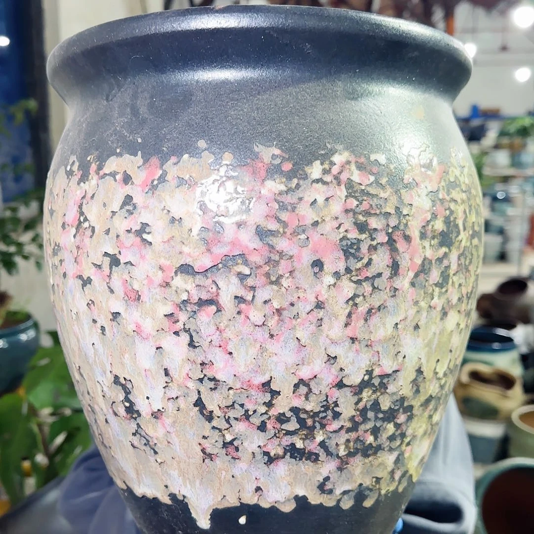 紫砂花盆高30口27