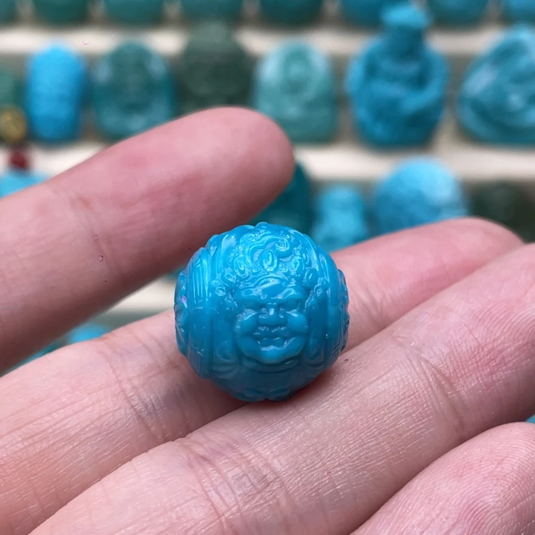 绿松石未镶嵌颈饰卡16