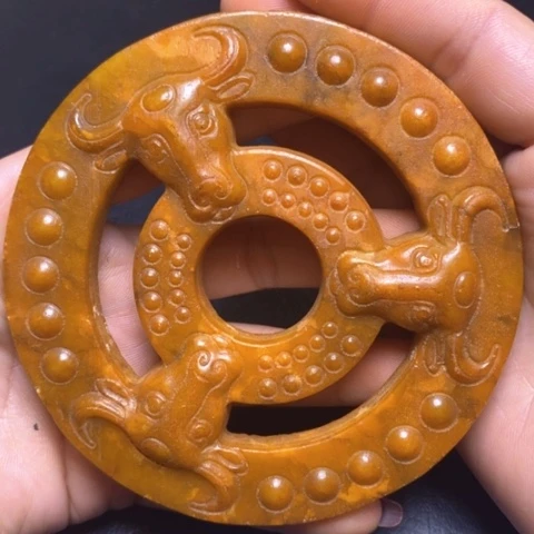 白玉菩提吊坠摆件