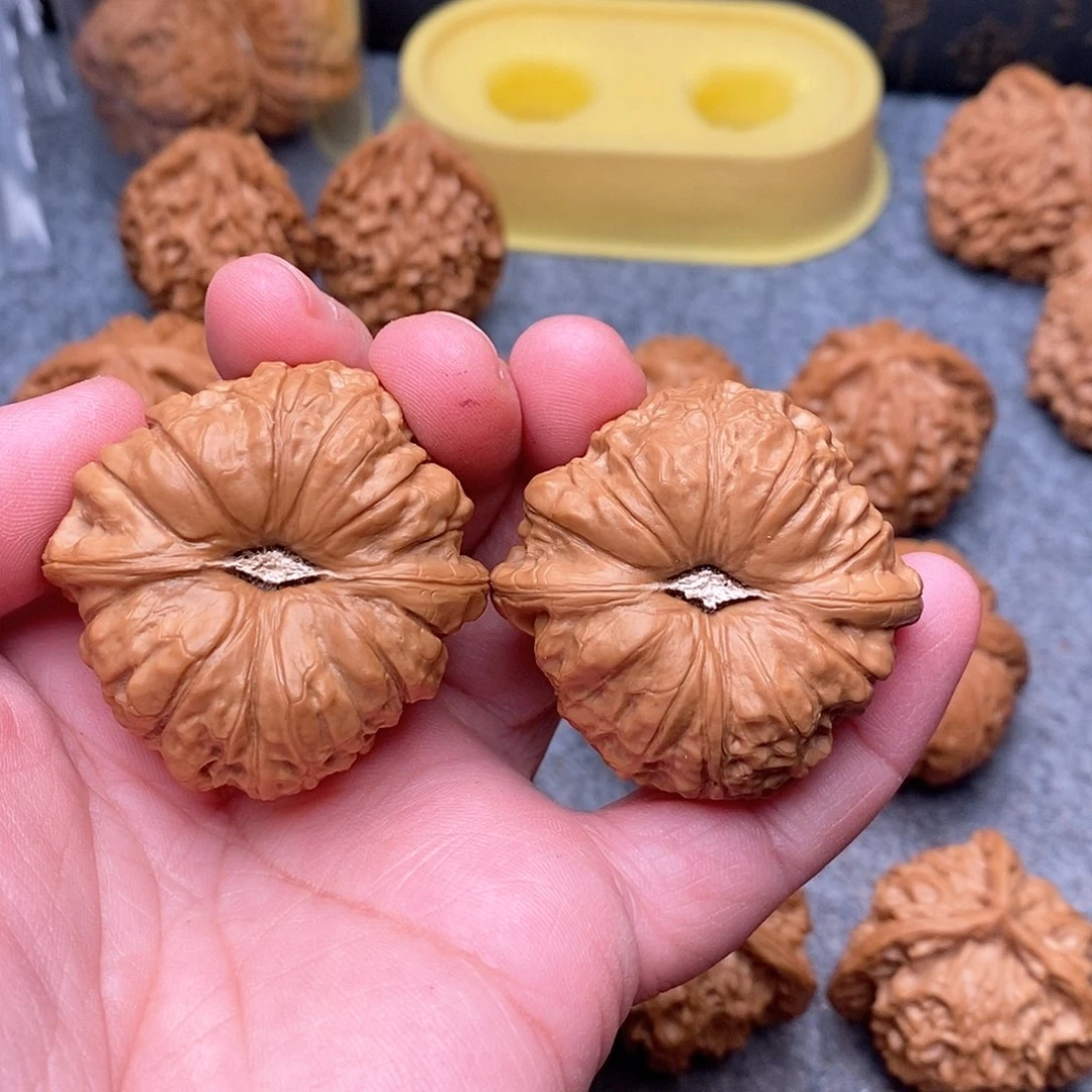 文玩核桃把件43红皮南瓜精品