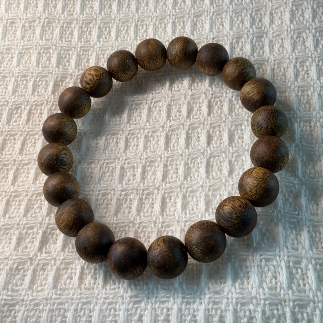沉香手串奇楠沉香圆珠单圈10mm9克多样性发一