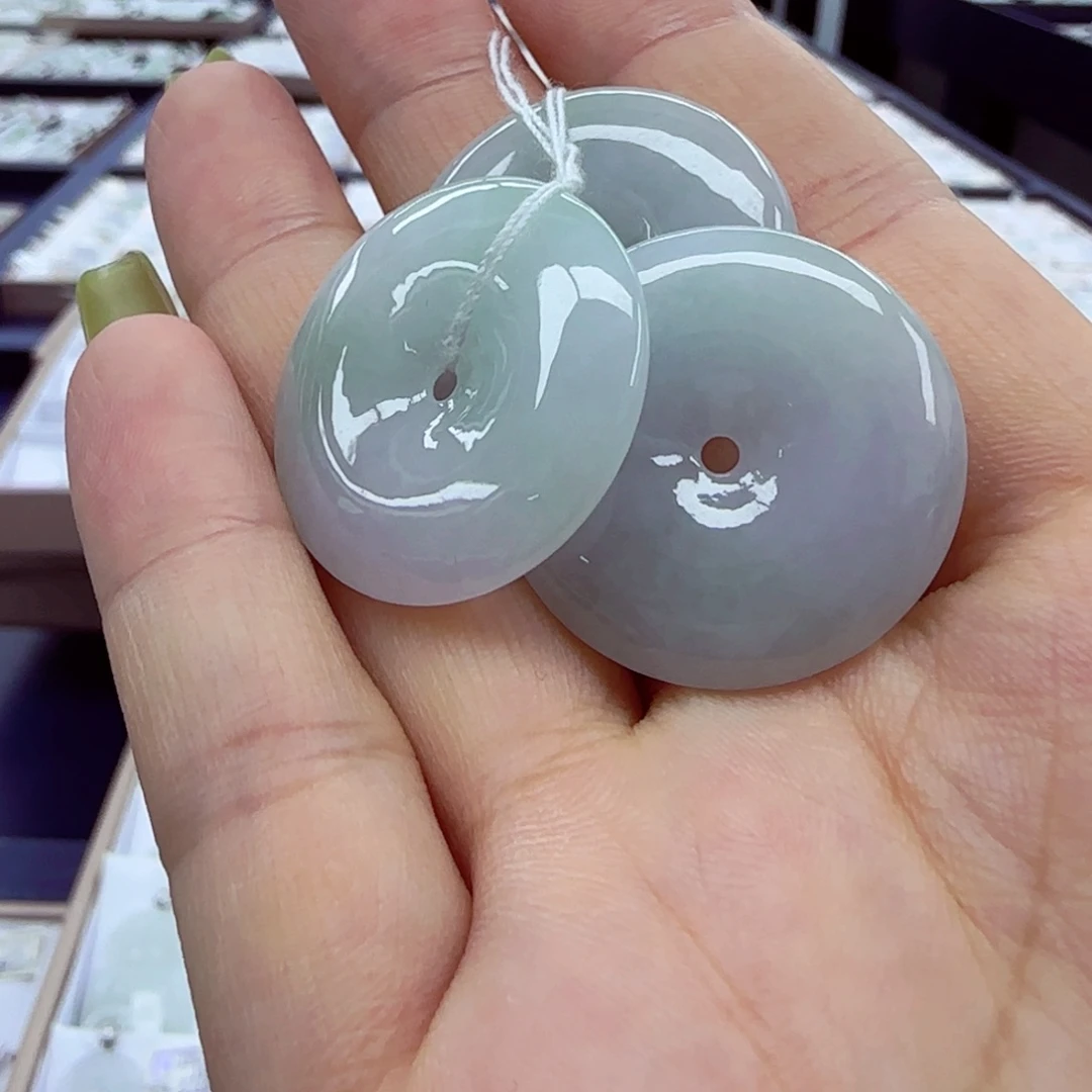 翡翠未镶嵌吊坠(不含链)平安扣