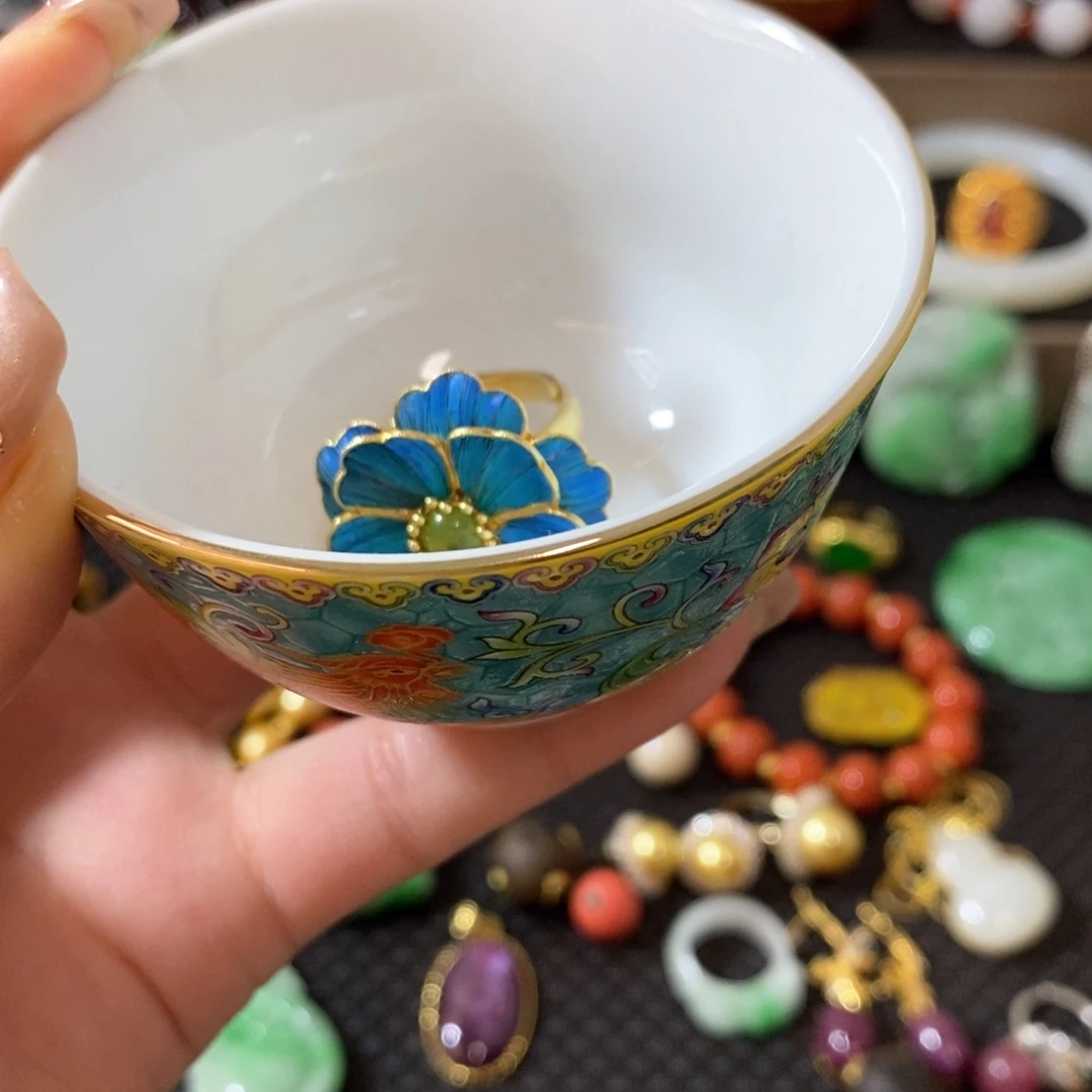 雷***观杯漂亮瓷器杯子漂亮漂亮