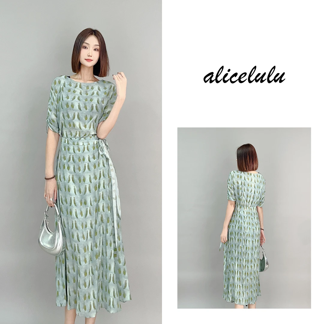 5 ALICE “玉如意”连衣裙 裹身显瘦 丝滑柔润 280152B