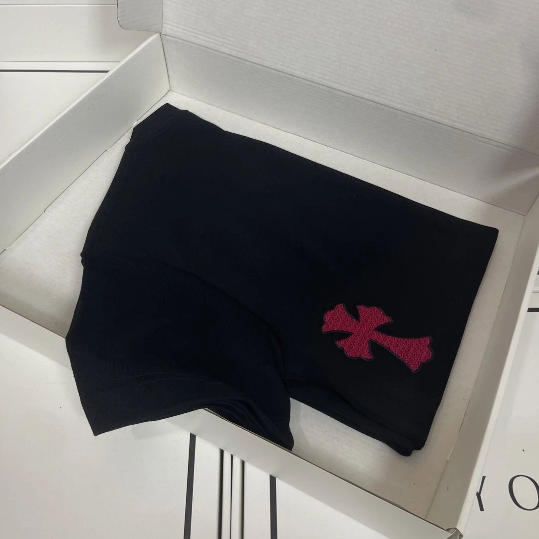 小罗刺绣潮牌洗水高端重磅短袖男女同款设计款