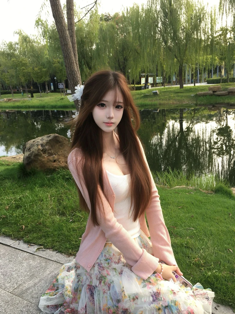 2025秋季新款韩系甜美温柔风针织开衫内搭背心碎花半身裙显瘦套装