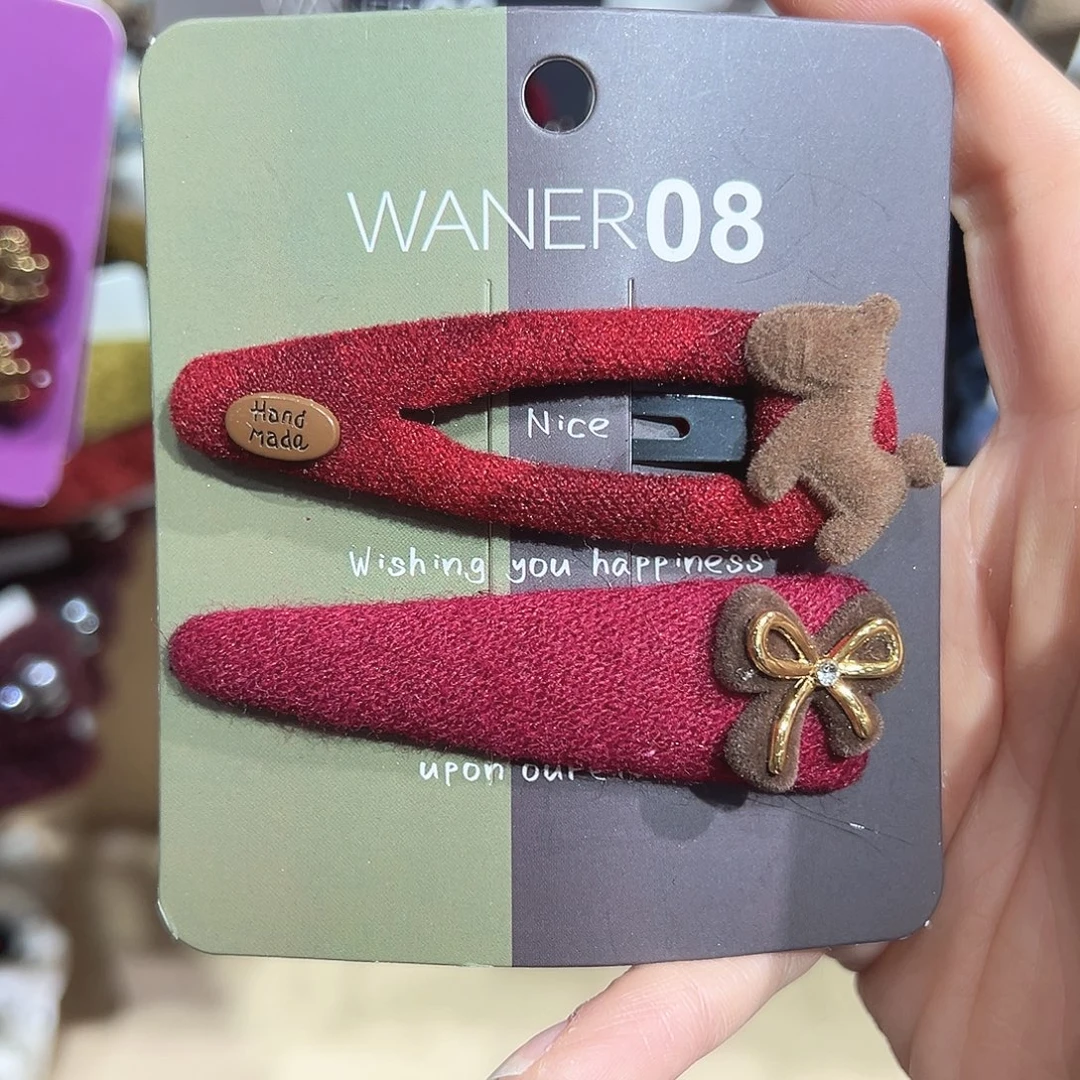 非金属小马红色掰掰夹