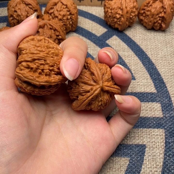 西***柿文玩核桃吊坠白奔