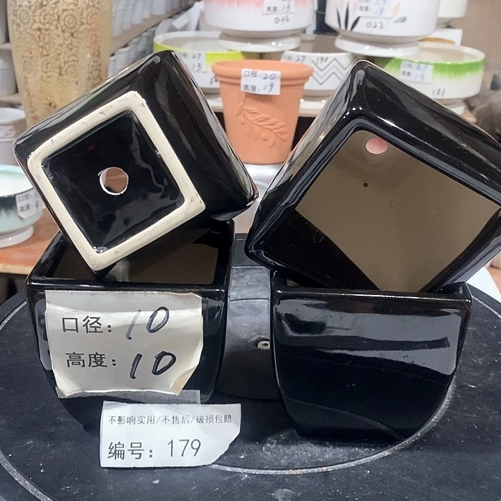微瑕花盆-179-口10×10-4个