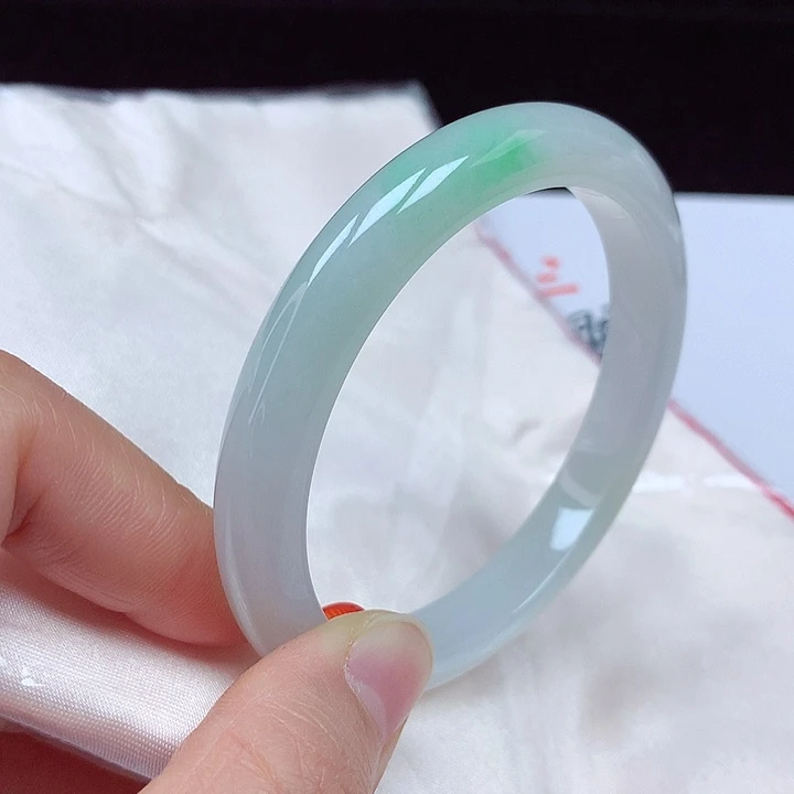 未镶嵌手镯翡翠57圈窄版