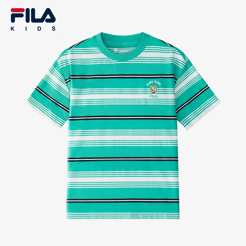 FILA KIDSx原田治斐乐儿童短T夏季新款男中大童短袖K12B524107F