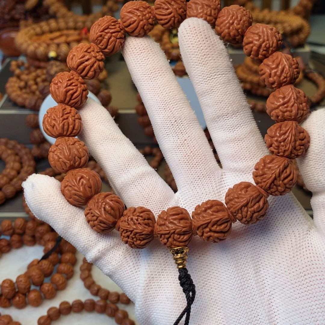 手串桃核秦岭龙纹