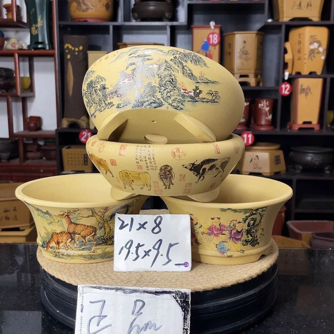 紫砂D-婉秋紫砂花盆