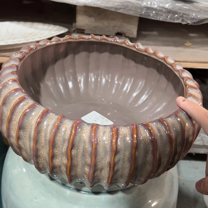 陶瓷花瓶摆件外贸出口微瑕捡漏高11口23公分