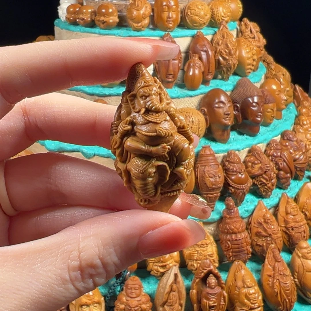 蚊***5手串/手链橄榄核象神