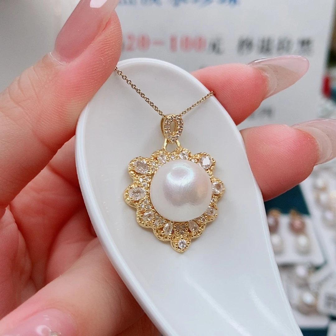 吊坠(赠链)合金淡水珍珠