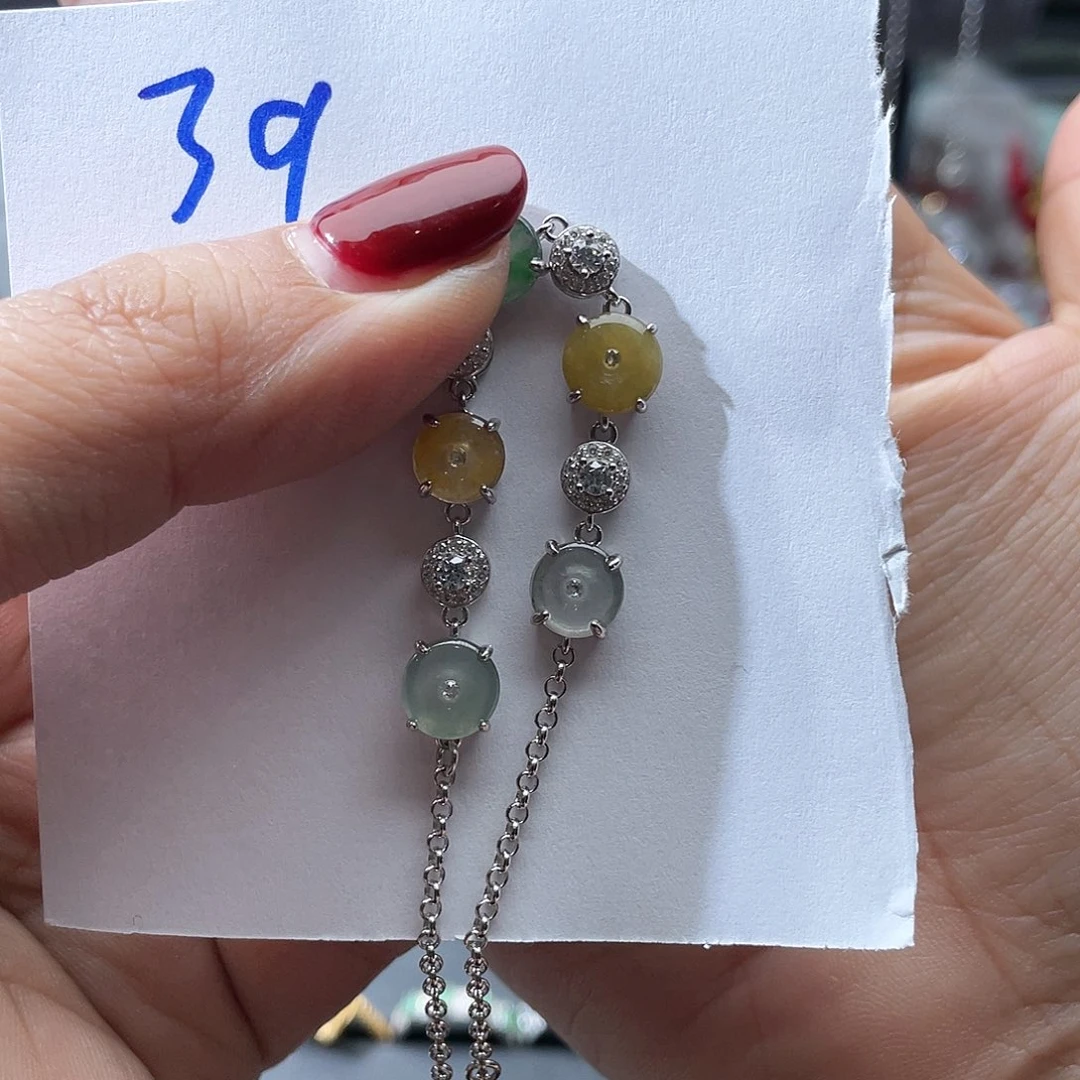 翡翠颈饰银S925镶嵌发****?翡翠