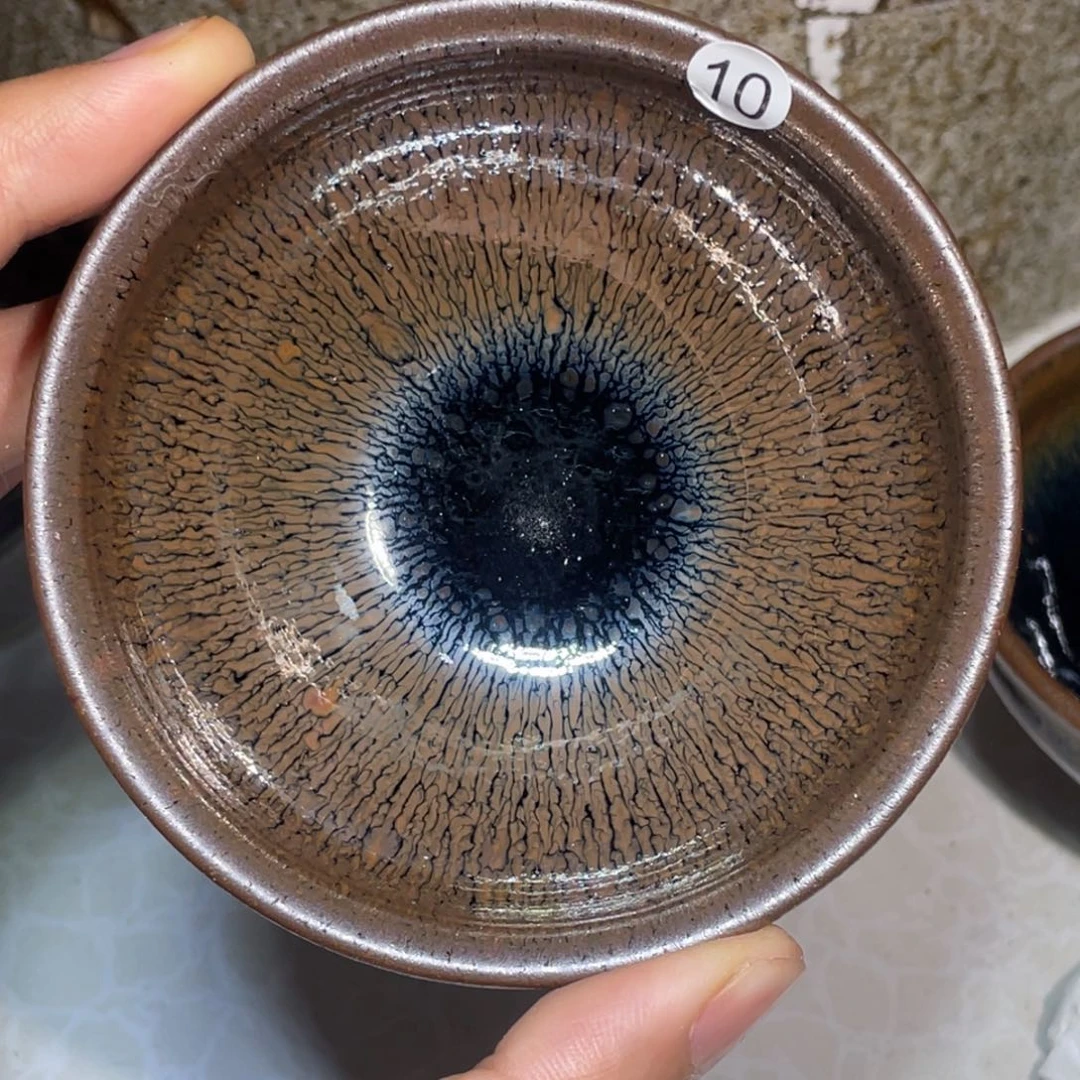 茶盏柴烧建盏主人杯10