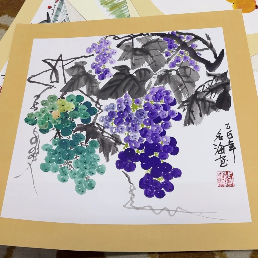 国画50-50卡纸作品童