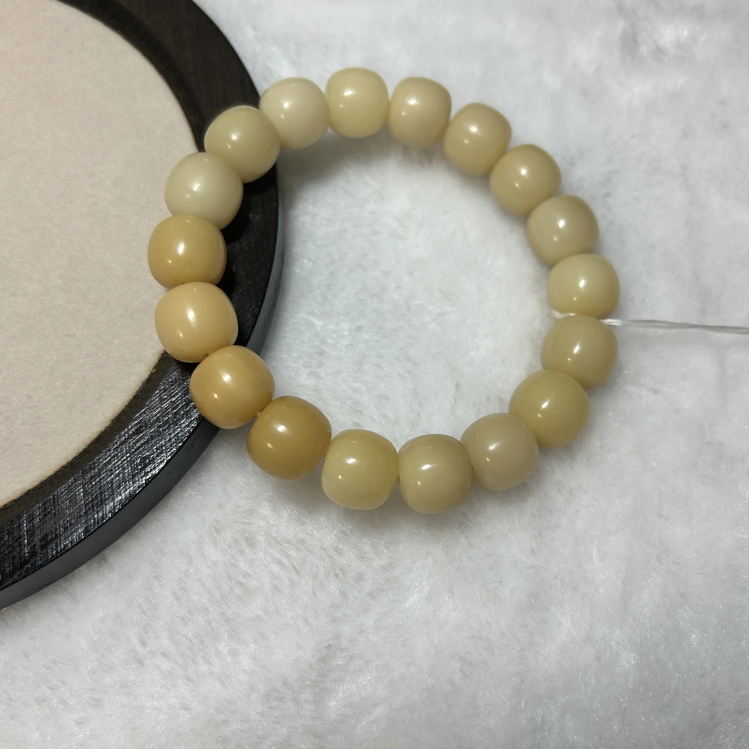 精工细作 13*12桶珠原生态老料砂纸干磨7000目菩提根手串手持