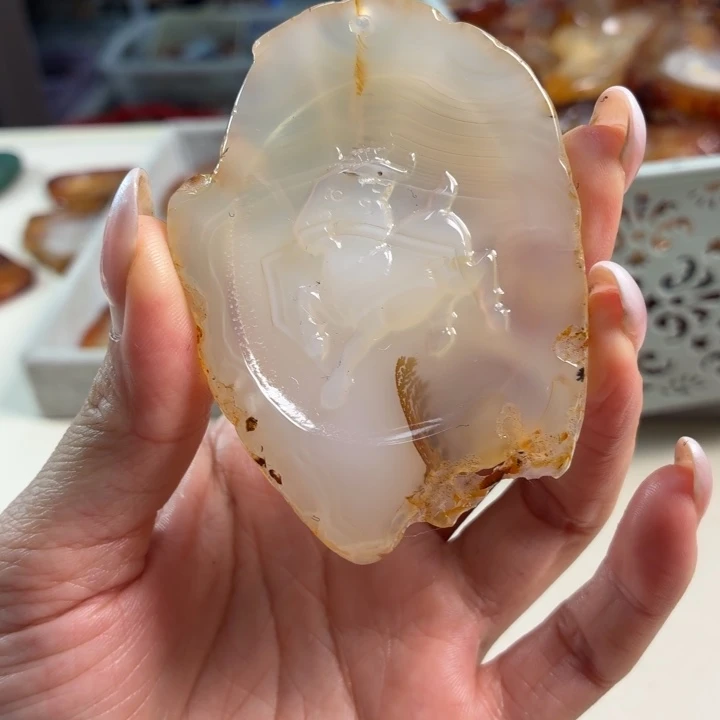 玛瑙/玉髓未镶嵌吊坠(不含链)